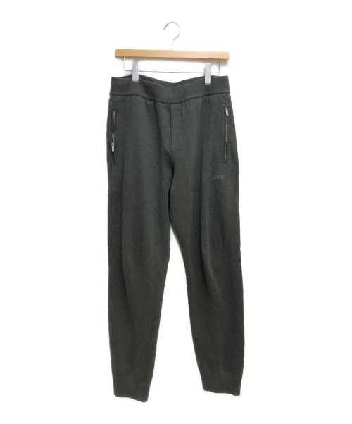 Christian Dior（クリスチャン ディオール）Christian Dior (クリスチャン ディオール) カシミヤ混スウェットパンツ カーキ サイズ:Lの古着・服飾アイテム