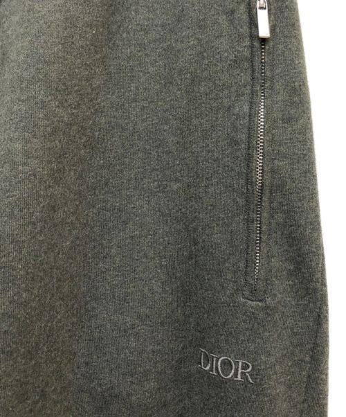 Christian Dior（クリスチャン ディオール）Christian Dior (クリスチャン ディオール) カシミヤ混スウェットパンツ カーキ サイズ:Lの古着・服飾アイテム