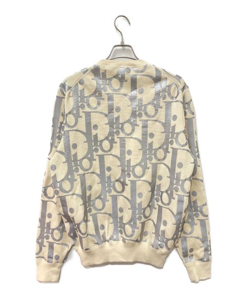 Christian Dior（クリスチャン ディオール）Christian Dior (クリスチャン ディオール) 21SS リフレクティブオブリークオーバーサイズニット ベージュ サイズ:Lの古着・服飾アイテム