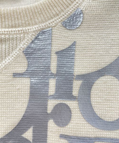 Christian Dior（クリスチャン ディオール）Christian Dior (クリスチャン ディオール) 21SS リフレクティブオブリークオーバーサイズニット ベージュ サイズ:Lの古着・服飾アイテム