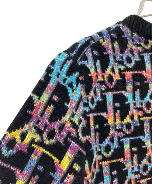 Christian Dior（クリスチャン ディオール）Christian Dior (クリスチャン ディオール) 21AW オブリークウールジャガードニットセーター ブラック サイズ:Mの古着・服飾アイテム