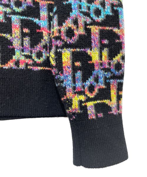 Christian Dior（クリスチャン ディオール）Christian Dior (クリスチャン ディオール) 21AW オブリークウールジャガードニットセーター ブラック サイズ:Mの古着・服飾アイテム
