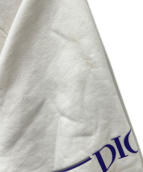 Christian Dior（クリスチャン ディオール）Christian Dior (クリスチャン ディオール) 21SS トロッター柄フード ハーフジップパーカー ホワイト×パープル サイズ:Lの古着・服飾アイテム