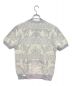 FENDI×VERSACE (フェンディ×ベルサーチ) 22SS FFロゴ半袖ニット ホワイト×グレー サイズ:50：59800円
