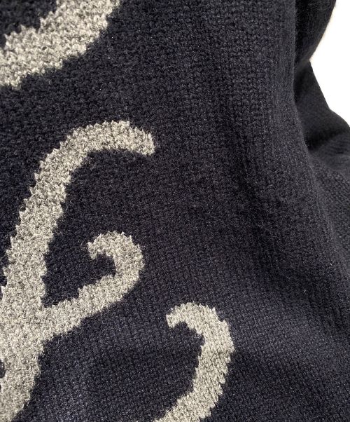 FENDI（フェンディ）FENDI (フェンディ) FFカシミヤタートルニット ネイビー サイズ:52の古着・服飾アイテム