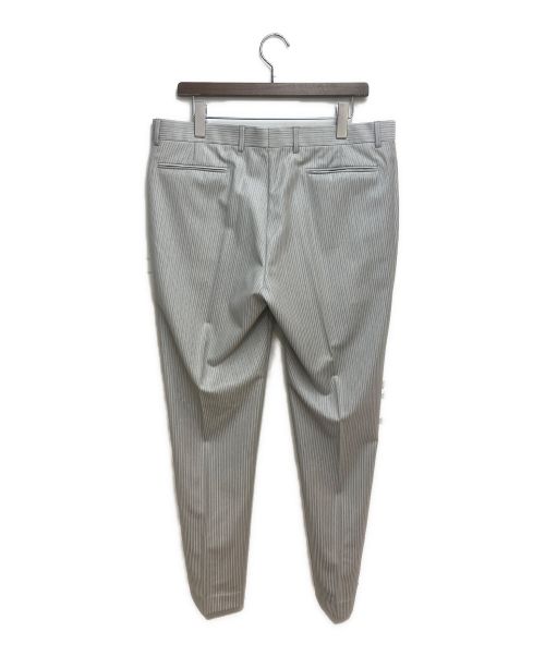 Christian Dior（クリスチャン ディオール）Christian Dior (クリスチャン ディオール) ストライプスラックスパンツ ライトグレー サイズ:52の古着・服飾アイテム