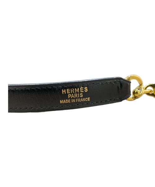 HERMES（エルメス）HERMES (エルメス) バッグストラップ ブラックの古着・服飾アイテム