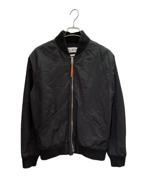 LOEWE（ロエベ）LOEWE (ロエベ) バックプリントボンバージャケット ブラック サイズ:46の古着・服飾アイテム
