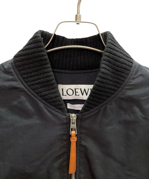 LOEWE（ロエベ）LOEWE (ロエベ) バックプリントボンバージャケット ブラック サイズ:46の古着・服飾アイテム