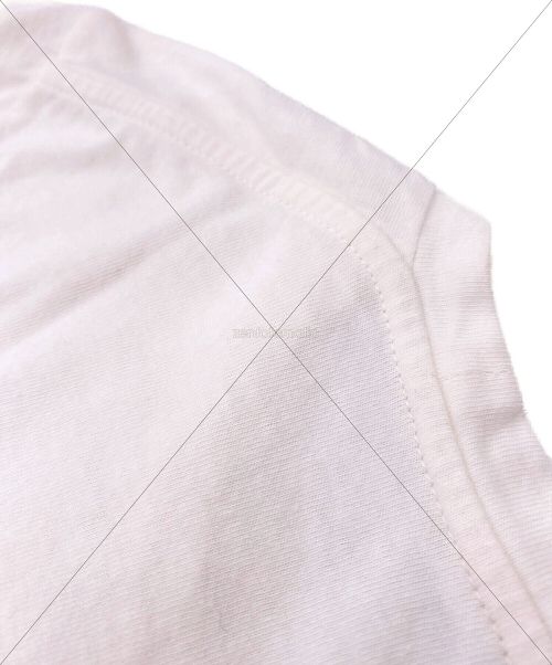 Christian Dior（クリスチャン ディオール）Christian Dior (クリスチャン ディオール) シグネチャーロゴ Tシャツ ホワイト×ブルー サイズ:Mの古着・服飾アイテム