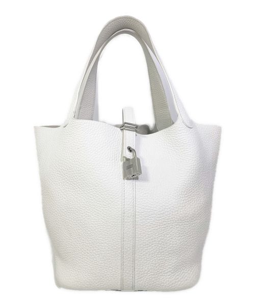 HERMES（エルメス）HERMES (エルメス) ピコタンロックMM ホワイト サイズ:MMの古着・服飾アイテム