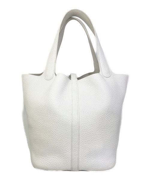 HERMES（エルメス）HERMES (エルメス) ピコタンロックMM ホワイト サイズ:MMの古着・服飾アイテム