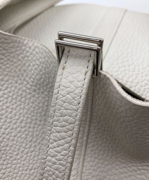 HERMES（エルメス）HERMES (エルメス) ピコタンロックMM ホワイト サイズ:MMの古着・服飾アイテム