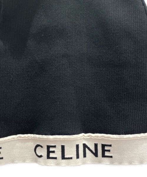 CELINE（セリーヌ）CELINE (セリーヌ) リブロゴベアトップ ブラック サイズ:Mの古着・服飾アイテム