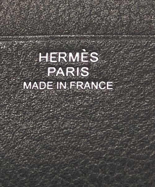 HERMES（エルメス）HERMES (エルメス) シティ8CCカードケース ブラック×ネイビーの古着・服飾アイテム