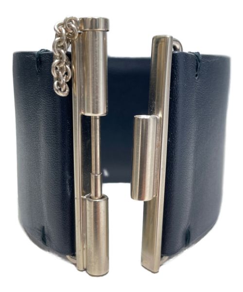 CHANEL（シャネル）CHANEL (シャネル) ココマークレザーバングル ブラック サイズ:15の古着・服飾アイテム