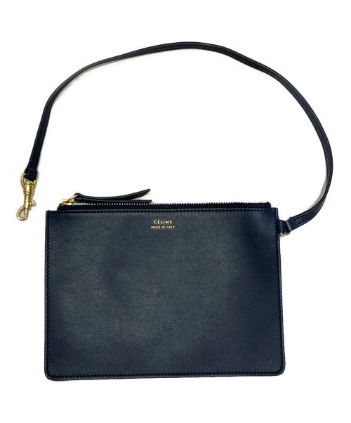 CELINE（セリーヌ）CELINE (セリーヌ) ツイステッド カバ スモール ネイビー×ベージュ サイズ:スモールの古着・服飾アイテム