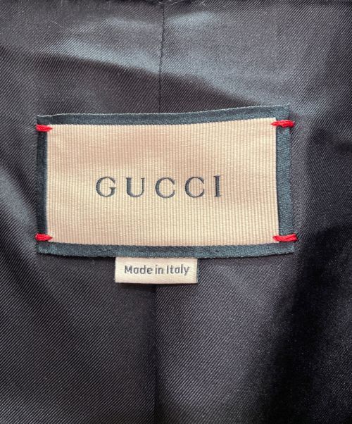 GUCCI（グッチ）GUCCI (グッチ) ウールモヘアカーディガン ブラック×ホワイト サイズ:Ｓの古着・服飾アイテム