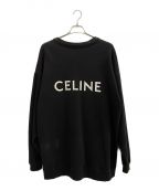 CELINEセリーヌ）の古着「バックロゴオーバーサイズカーディガン」｜ブラック