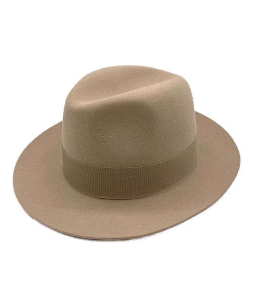 HERMES（エルメス）HERMES (エルメス) 中折れハット ライトグレーの古着・服飾アイテム