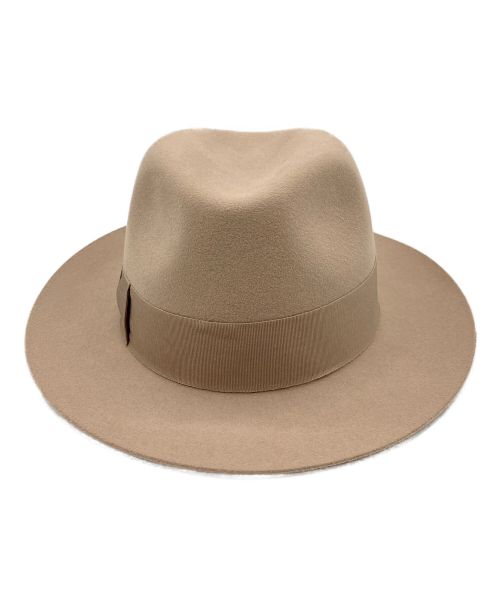 HERMES（エルメス）HERMES (エルメス) 中折れハット ライトグレーの古着・服飾アイテム