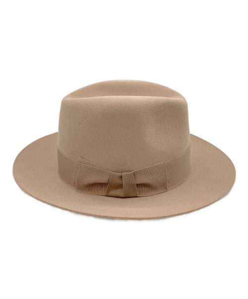 HERMES（エルメス）HERMES (エルメス) 中折れハット ライトグレーの古着・服飾アイテム