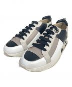 HERMESエルメス）の古着「レザースニーカー」｜ホワイト×ブラック