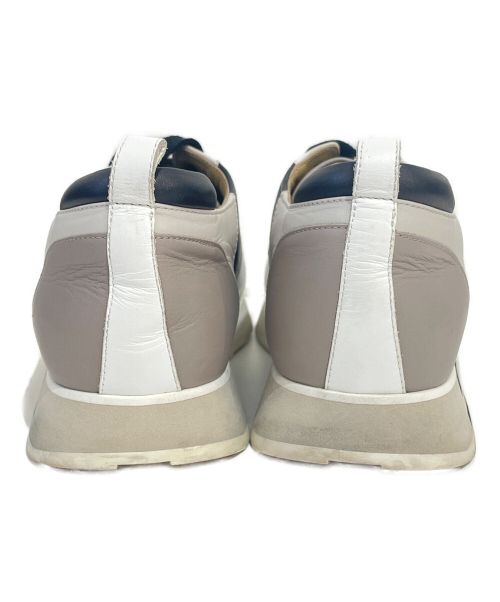 HERMES（エルメス）HERMES (エルメス) レザースニーカー ホワイト×ブラック サイズ:40の古着・服飾アイテム