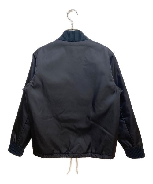 PRADA（プラダ）PRADA (プラダ) ロゴプレートナイロンジャケット ブラック サイズ:38の古着・服飾アイテム