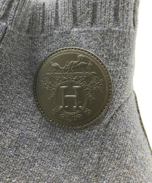 HERMES（エルメス）HERMES (エルメス) ニットブーツ　ヴォルヴェール ネイビー サイズ:36の古着・服飾アイテム