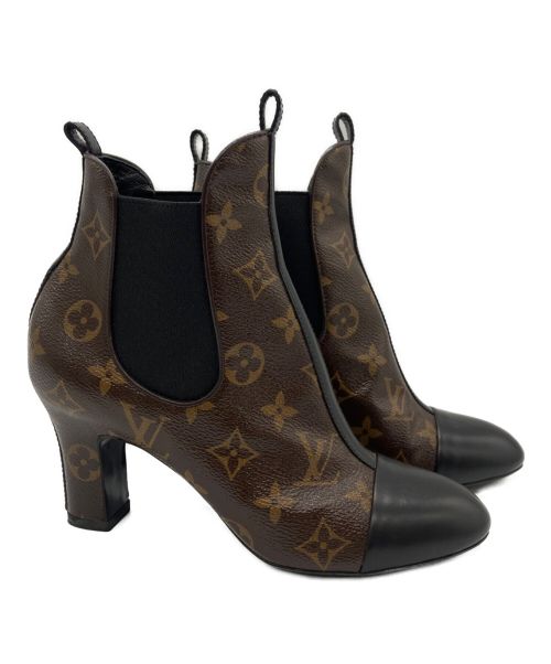 LOUIS VUITTON（ルイ ヴィトン）LOUIS VUITTON (ルイ ヴィトン) モノグラムサイドゴアブーツ ブラウン サイズ:36の古着・服飾アイテム