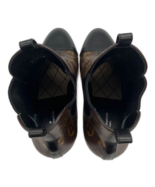 LOUIS VUITTON（ルイ ヴィトン）LOUIS VUITTON (ルイ ヴィトン) モノグラムサイドゴアブーツ ブラウン サイズ:36の古着・服飾アイテム