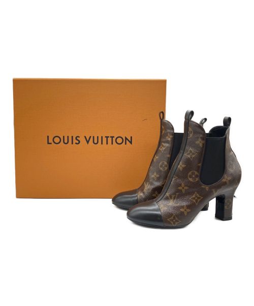 LOUIS VUITTON（ルイ ヴィトン）LOUIS VUITTON (ルイ ヴィトン) モノグラムサイドゴアブーツ ブラウン サイズ:36の古着・服飾アイテム