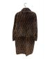 FENDI (フェンディ) FFロゴムートンコート ブラウン×ブラック サイズ:36：230000円