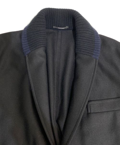 HERMES（エルメス）HERMES (エルメス) ショールカラージャケット ブラック サイズ:48の古着・服飾アイテム