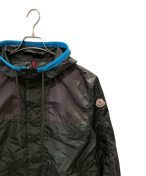 MONCLER（モンクレール）MONCLER (モンクレール) Eloi K2ジップアップパーカー モスグリーン×グレー サイズ:2の古着・服飾アイテム