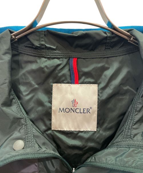 MONCLER（モンクレール）MONCLER (モンクレール) Eloi K2ジップアップパーカー モスグリーン×グレー サイズ:2の古着・服飾アイテム
