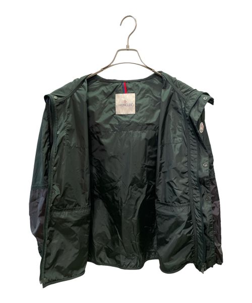 MONCLER（モンクレール）MONCLER (モンクレール) Eloi K2ジップアップパーカー モスグリーン×グレー サイズ:2の古着・服飾アイテム