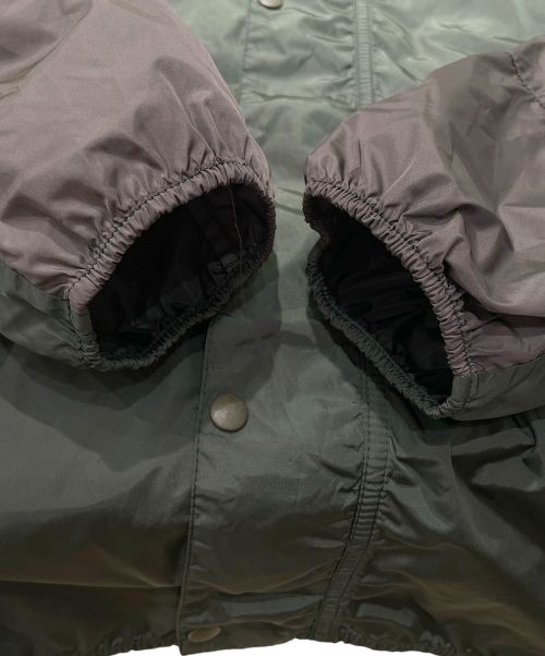 MONCLER（モンクレール）MONCLER (モンクレール) Eloi K2ジップアップパーカー モスグリーン×グレー サイズ:2の古着・服飾アイテム