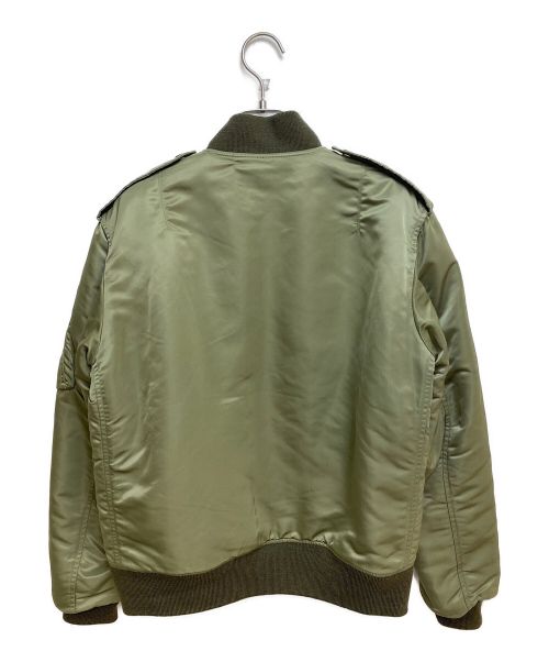 Saint Laurent Paris（サンローランパリ）Saint Laurent Paris (サンローランパリ) CLASSIC BOMBER JACKET カーキ サイズ:48の古着・服飾アイテム