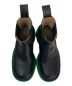 中古・古着 BOTTEGA VENETA (ボッテガベネタ) フラッシュサイドゴアブーツ ブラック×グリーン サイズ:36：79800円