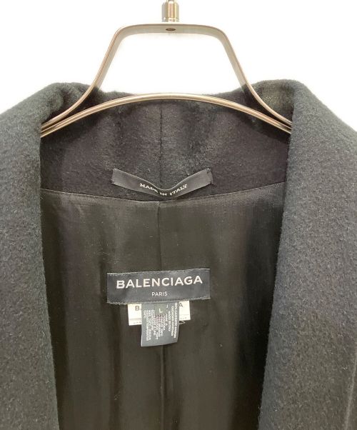 BALENCIAGA（バレンシアガ）BALENCIAGA (バレンシアガ) カシミヤトッパーコート ブラック サイズ:Lの古着・服飾アイテム