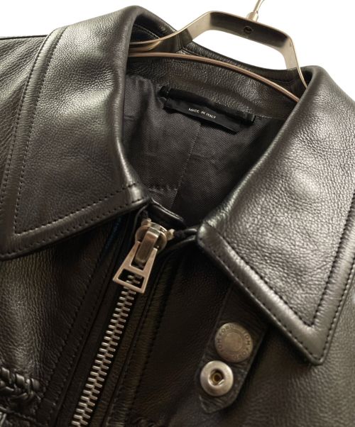 TOM FORD（トムフォード）TOM FORD (トムフォード) シングルレザージャケット ブラック サイズ:48の古着・服飾アイテム