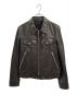 TOM FORD（トムフォード）の古着「シングルレザージャケット」｜ブラック
