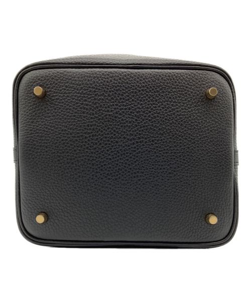 HERMES（エルメス）HERMES (エルメス) ピコタンMM トリヨンクレマンス ゴールド金具 ブラックの古着・服飾アイテム