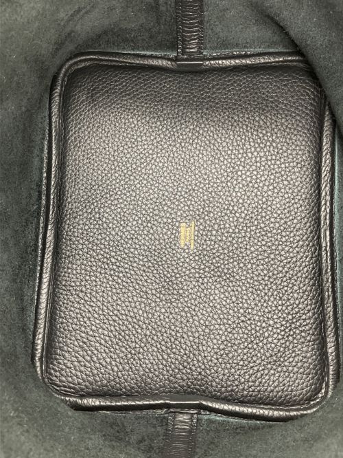 HERMES（エルメス）HERMES (エルメス) ピコタンMM トリヨンクレマンス ゴールド金具 ブラックの古着・服飾アイテム
