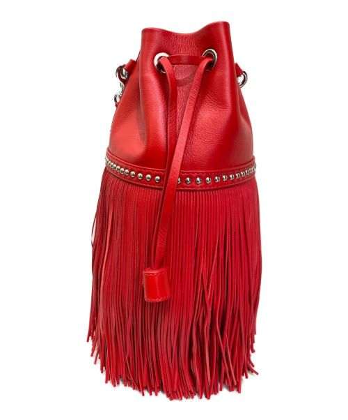 J&M DAVIDSON（ジェイ＆エム デヴィッドソン）J&M DAVIDSON (ジェイ＆エム デヴィッドソン) フリンジカーニバル レッド サイズ:ミニの古着・服飾アイテム