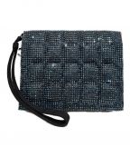 CHANELシャネル）の古着「スパンコールハンドポーチ」｜ブルー×ブラック