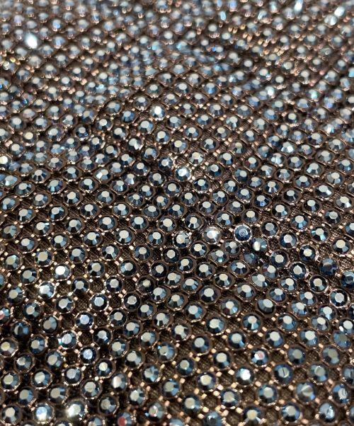 CHANEL（シャネル）CHANEL (シャネル) スパンコールハンドポーチ ブルー×ブラックの古着・服飾アイテム