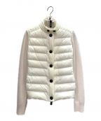 MONCLER GRENOBLEモンクレール グルノーブル）の古着「ダウンカーディガン」｜アイボリー